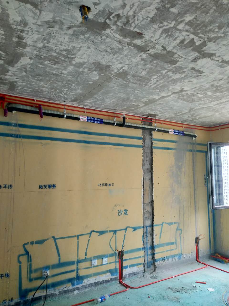 中央空调包扎捆绑工艺